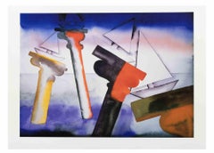 Le passé protégeant l'avenir - Lithographie de Francesco Clemente -2008