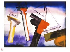 The Past Protecting the Future - Lithograph by Francesco Clemente -2008