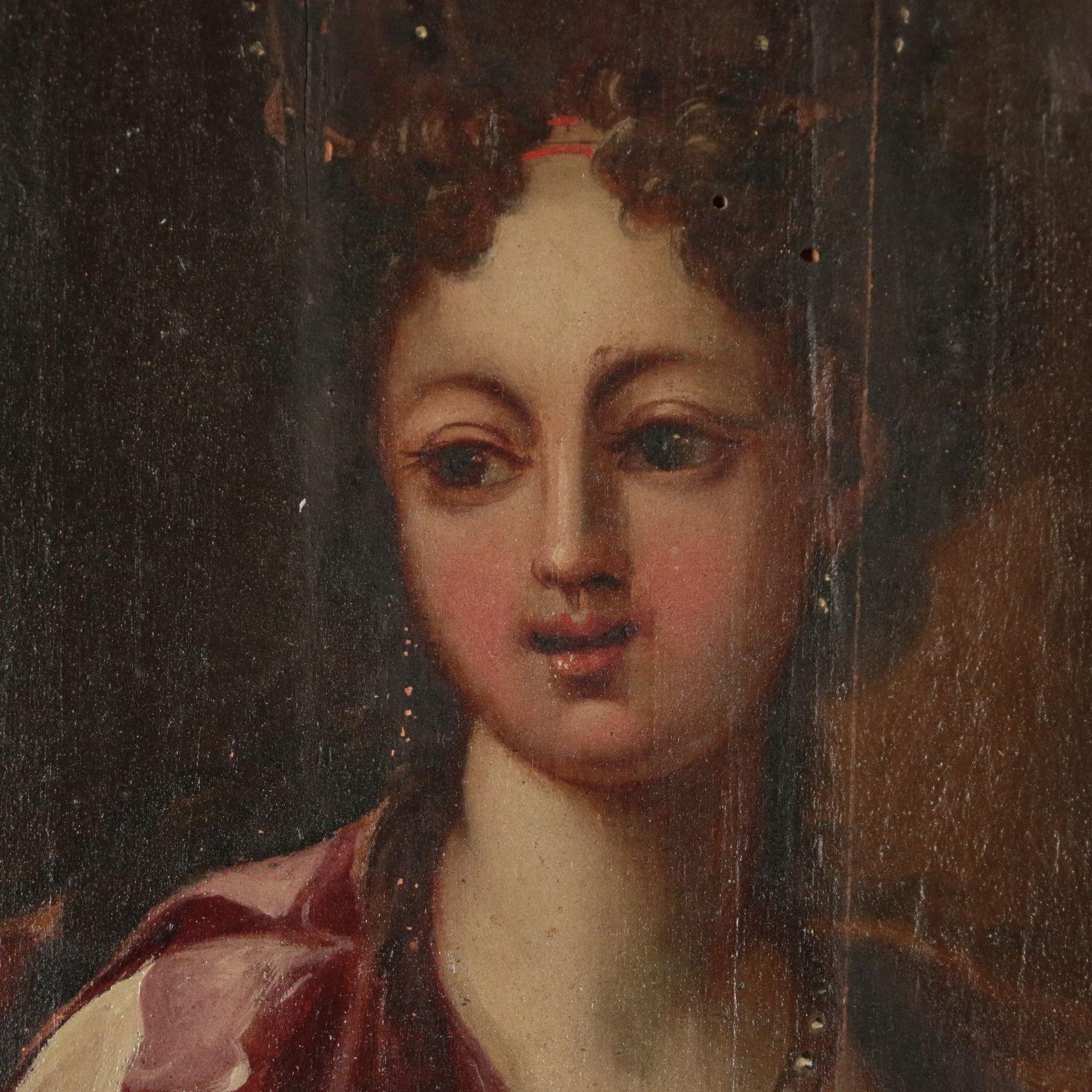 Gruppo 8 dipinti Eroine dell’antichità, Francesco Conti, XVIII secolo For Sale 9