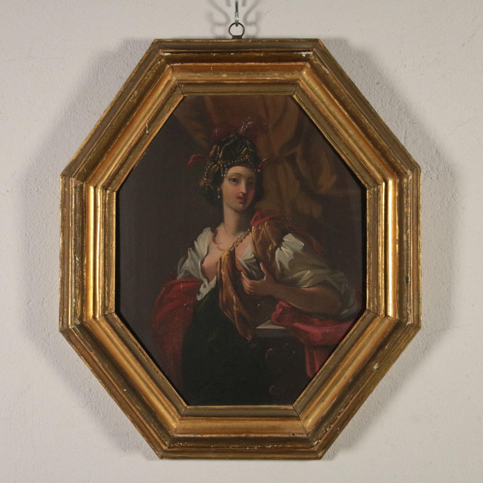 Gruppo 8 dipinti Eroine dell’antichità, Francesco Conti, XVIII secolo For Sale 3