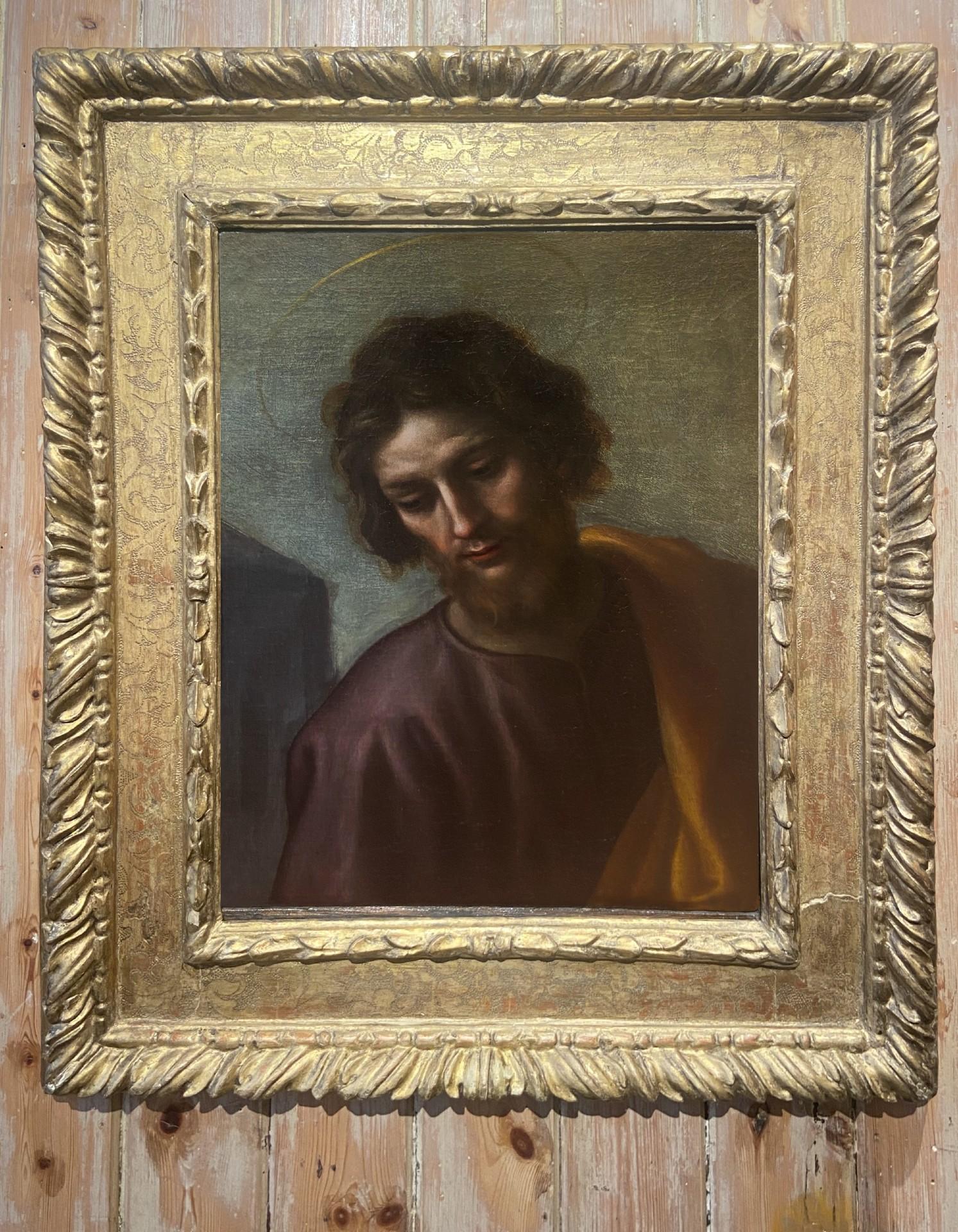 Johannes der Täufer (Schwarz), Portrait Painting, von Francesco Curradi