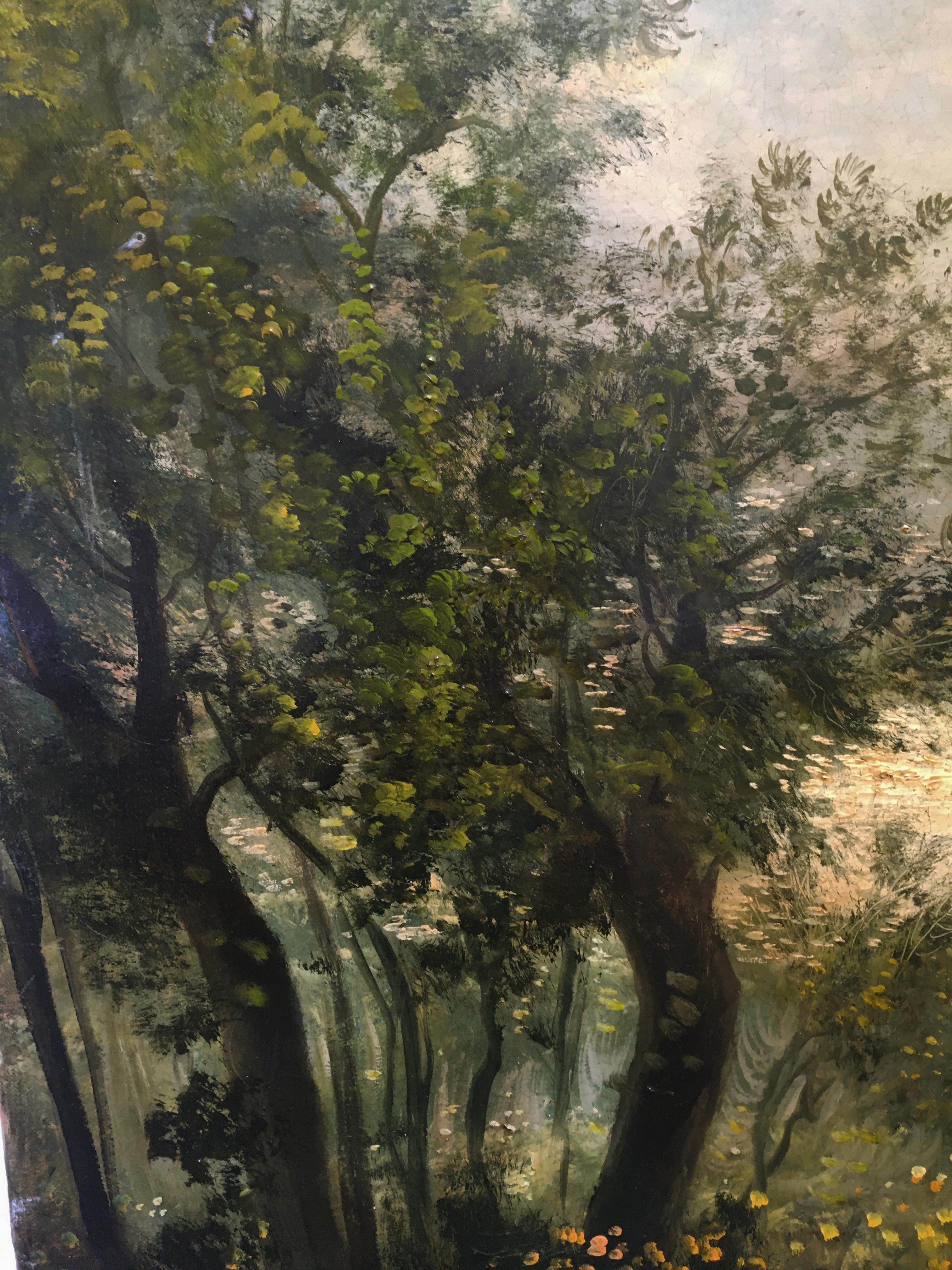 VIEW OF CAPRI -Posillipo School - Italain Landscape Oil on Canvas Painting For Sale 3