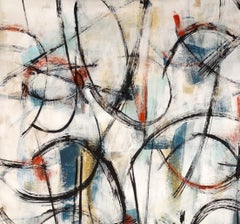""Sensibile I" "" Peinture italienne abstraite contemporaine, musique, rhythm energy Flow