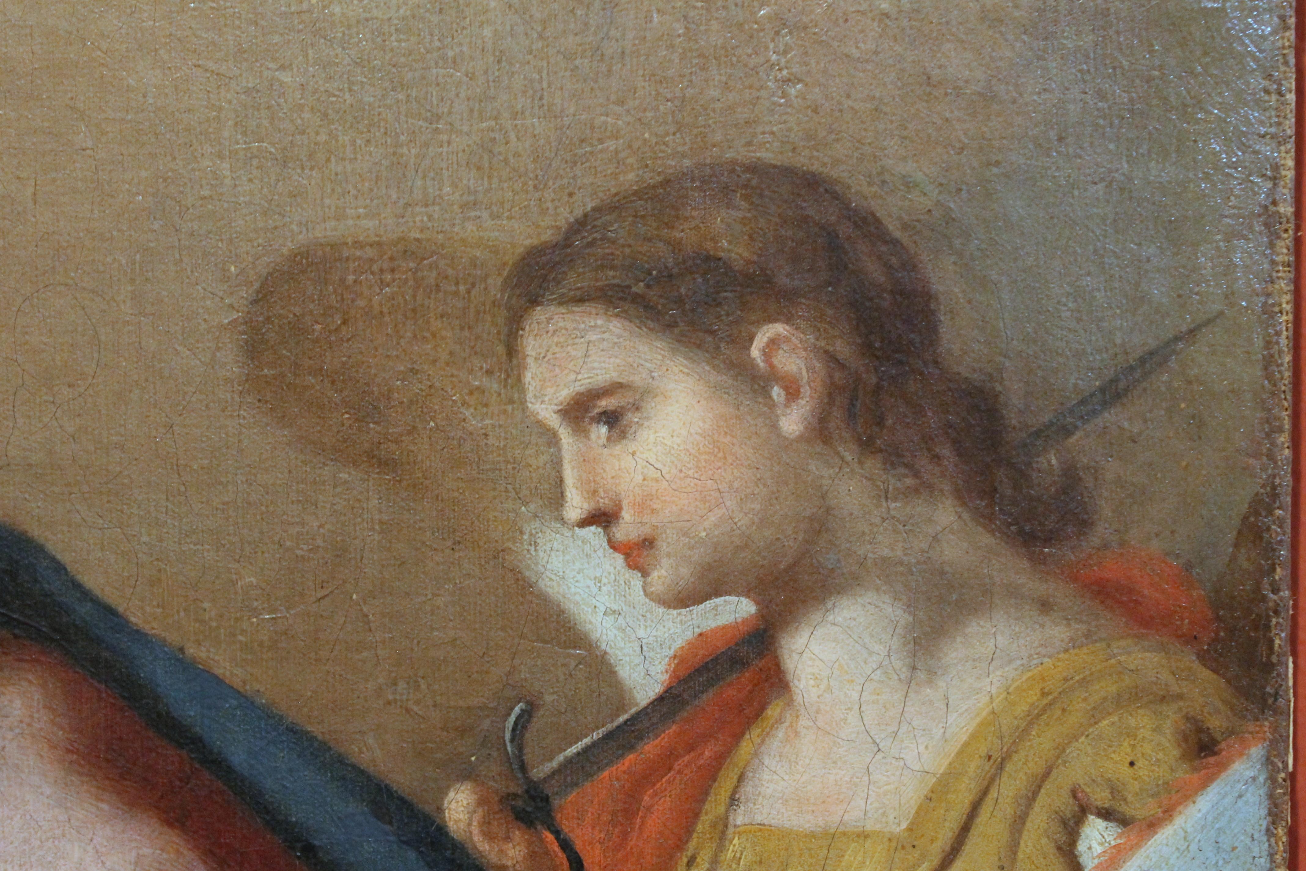 The Death of Saint Joseph, Italian Baroque Religious Scene Oil on Canvas Painting 4