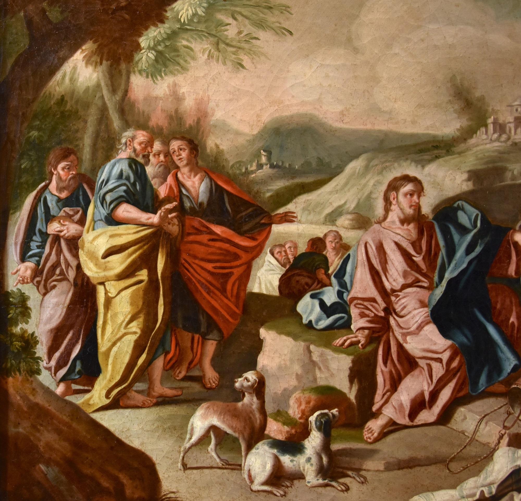 Christ Samaritan De Mura Paint 18th Century Oil on canvas Old master Napoli Art 1