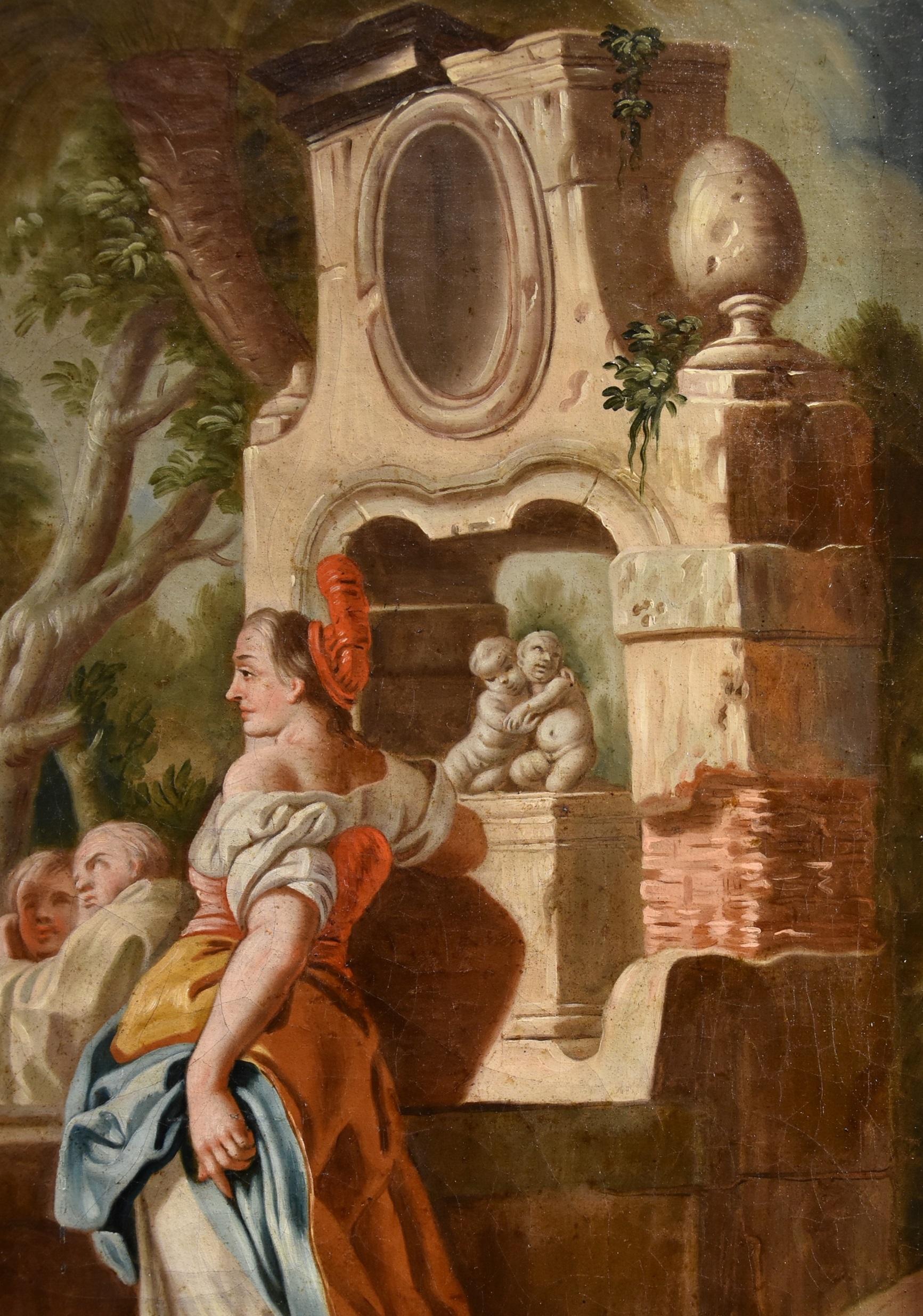 Christ Samaritan De Mura Paint 18th Century Oil on canvas Old master Napoli Art 5