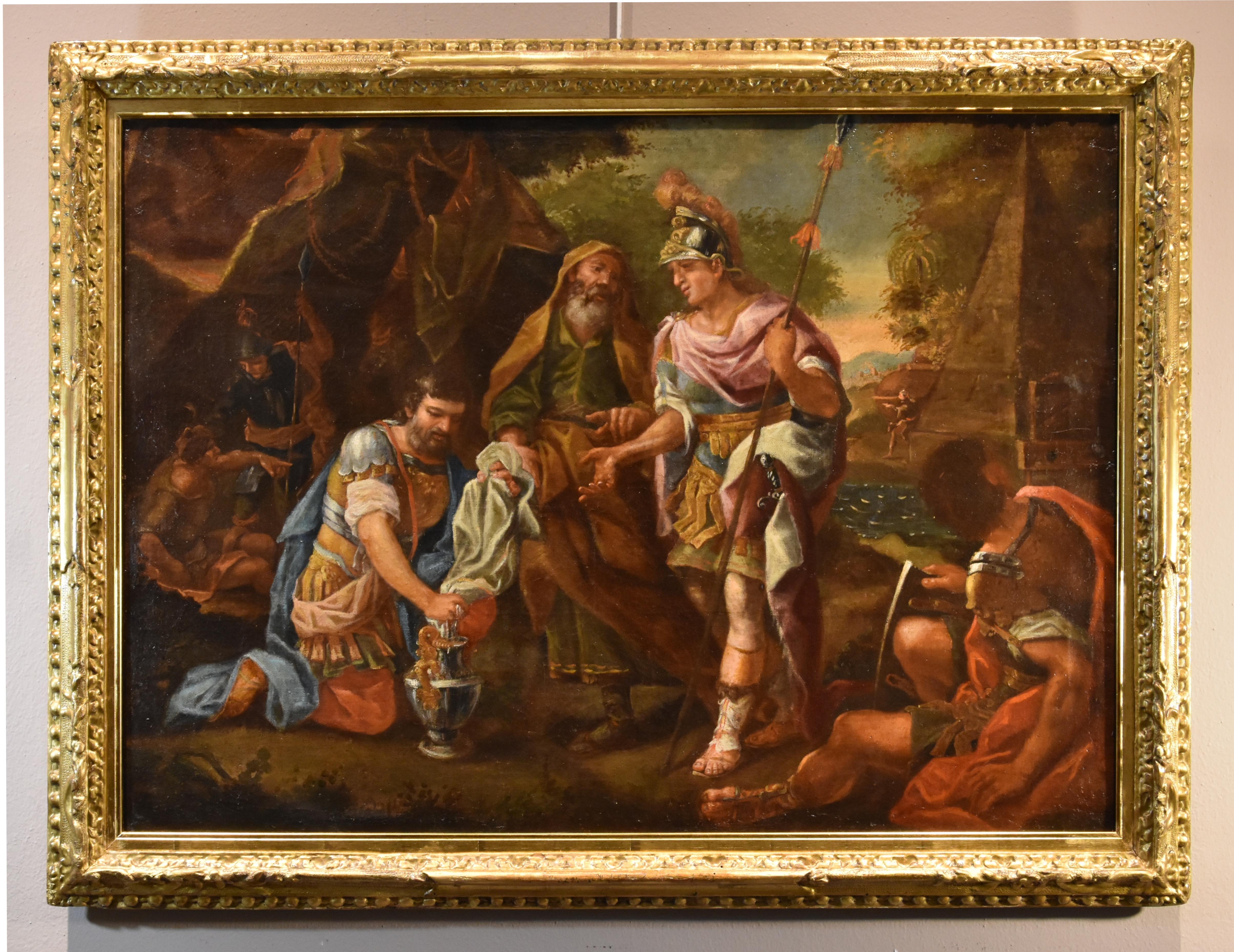 Alexander The Great De Mura, Gemälde Öl auf Leinwand, 18. Jahrhundert, Alter Meister, Italien – Painting von Francesco De Mura (Naples, 1696 – Naples, 1782) 
