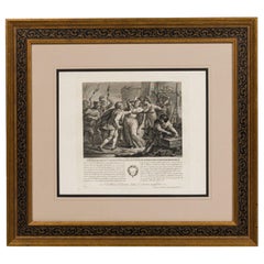 Francesco del Pedro Neo-classic Assassination of Adeodato Doge IV Lithograph