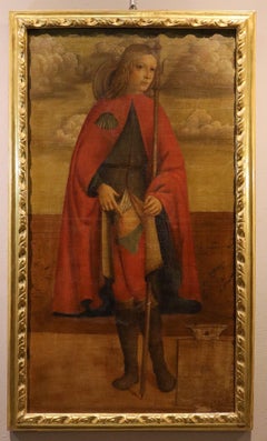 San Rocco Santacroce, dipinto del XVI secolo, olio su tela, maestro antico, soggetto religioso, Italia