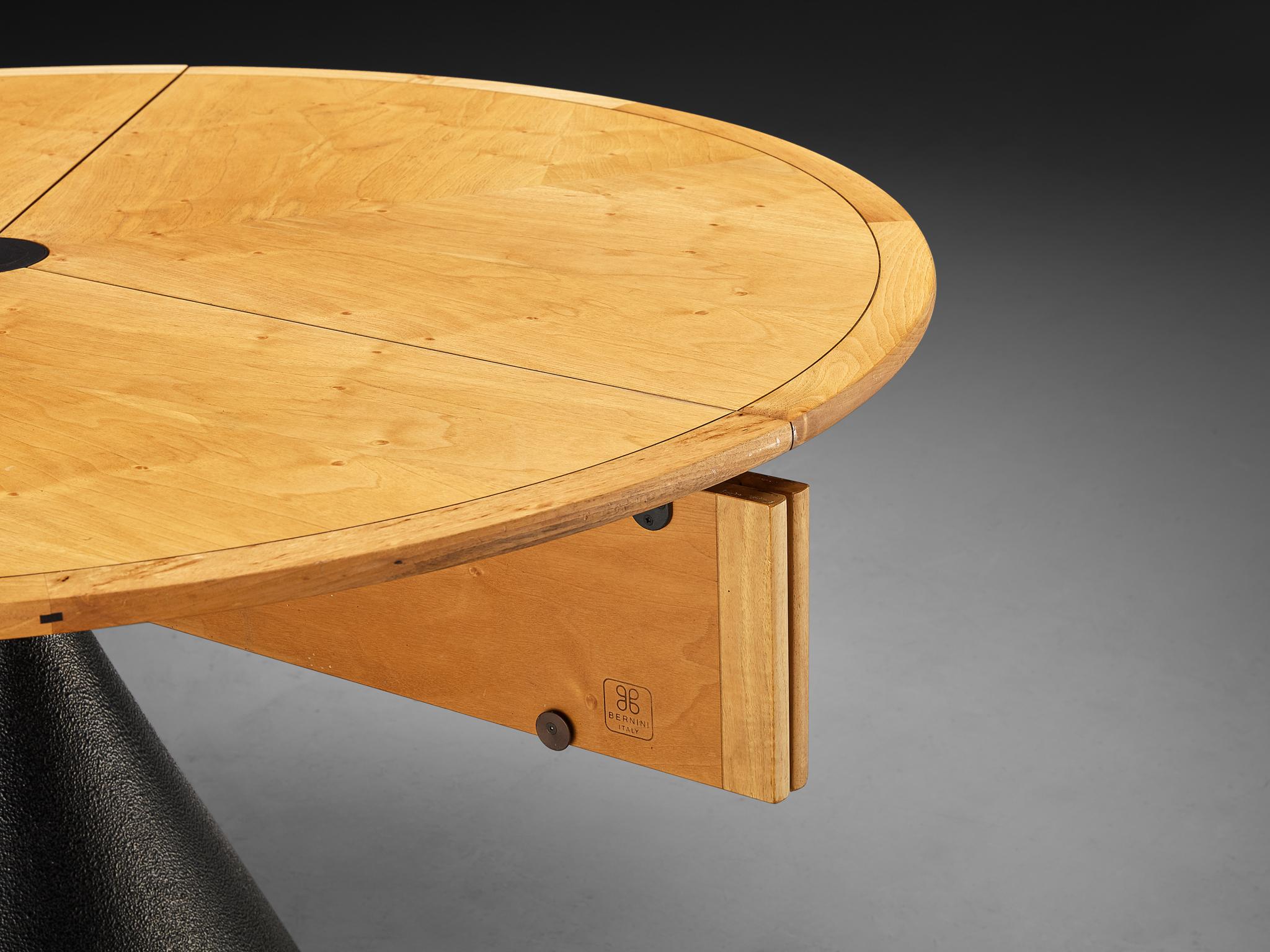 Table de salle à manger Click de Francesco Fois pour Bernini en bois d'aulne et acier en vente 2
