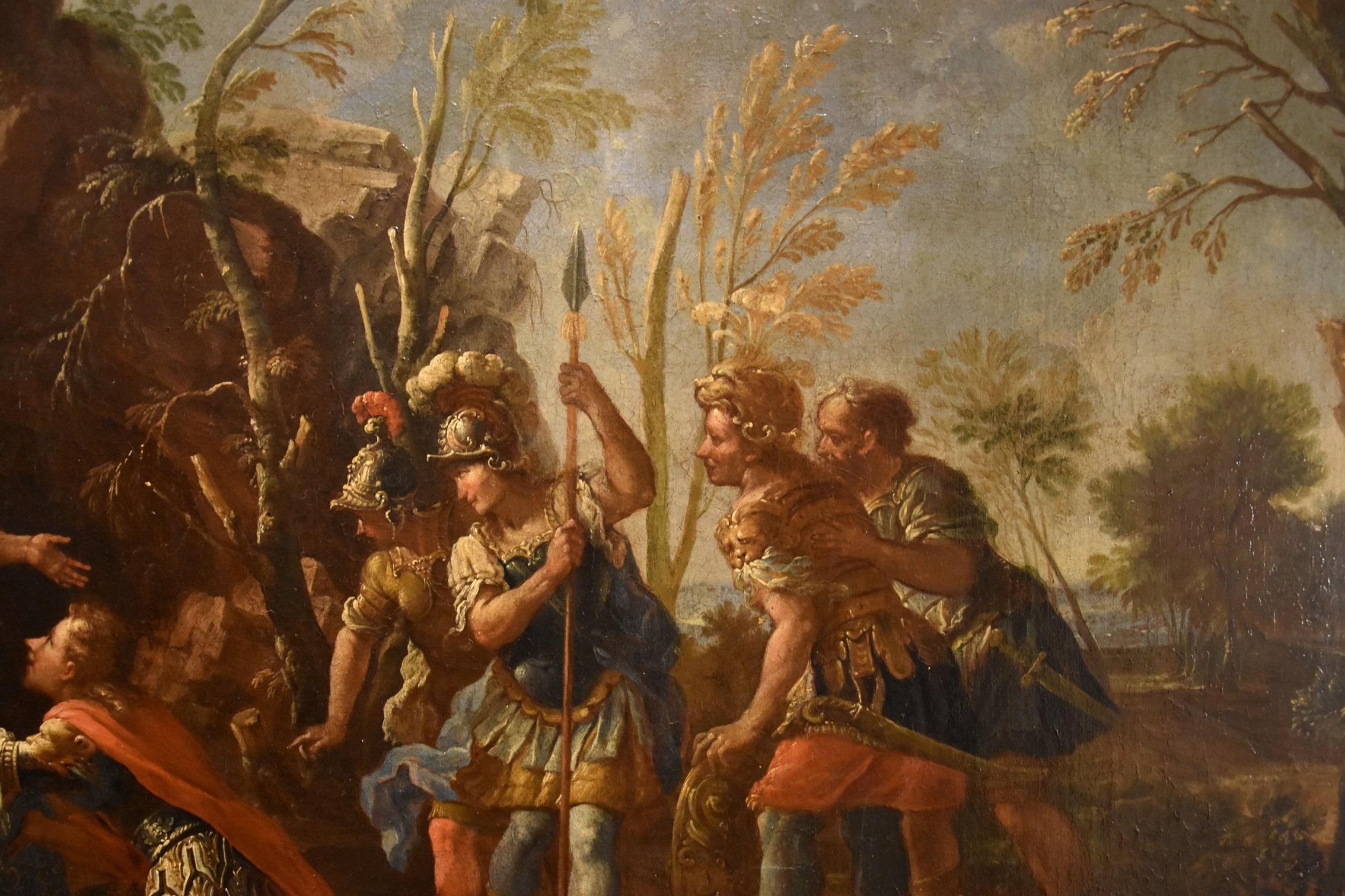 Alexander The Great Persians Fontebasso 18th Century Paint Oil on canvas For Sale 7