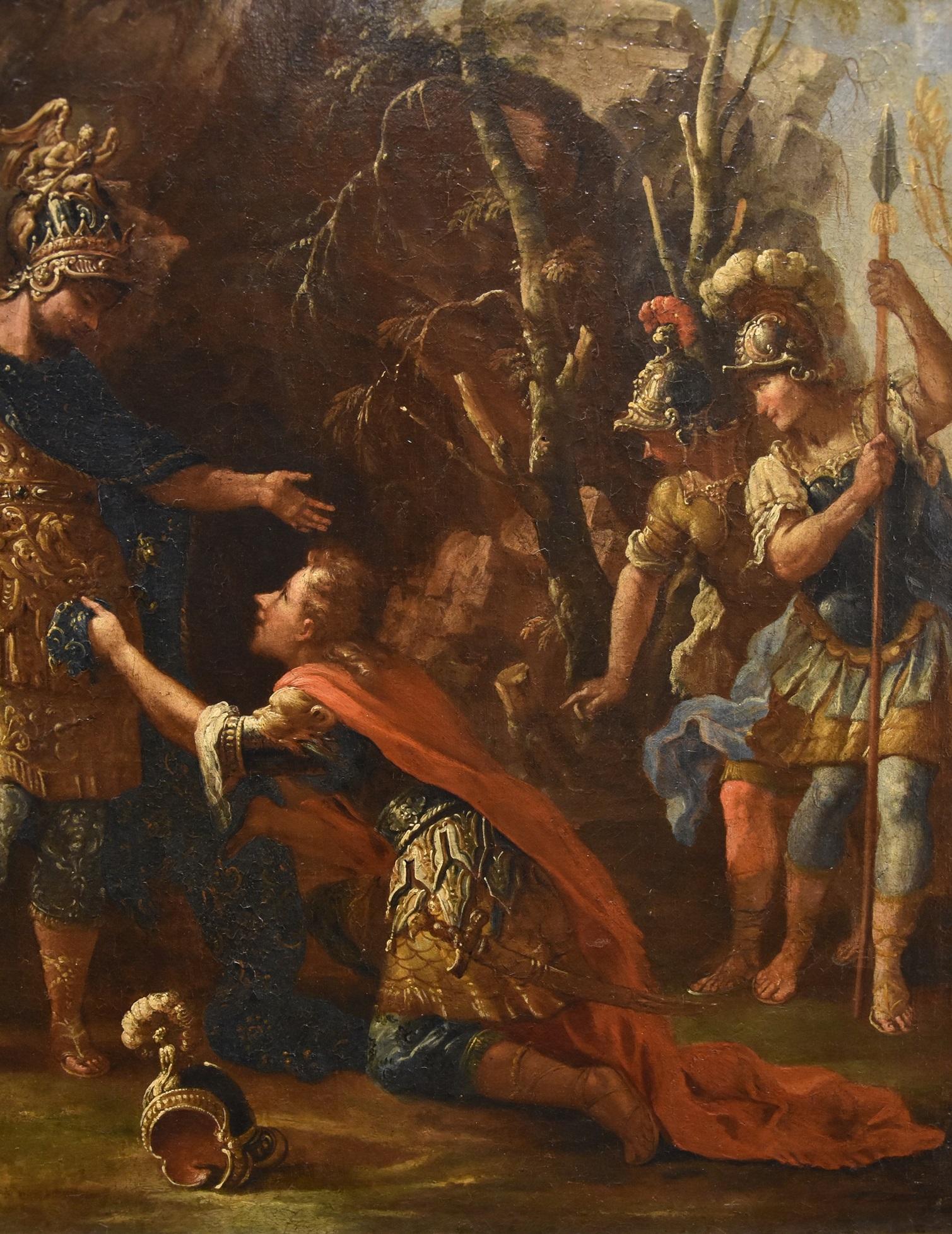 Alexander The Great Persians Fontebasso 18th Century Paint Oil on canvas For Sale 9