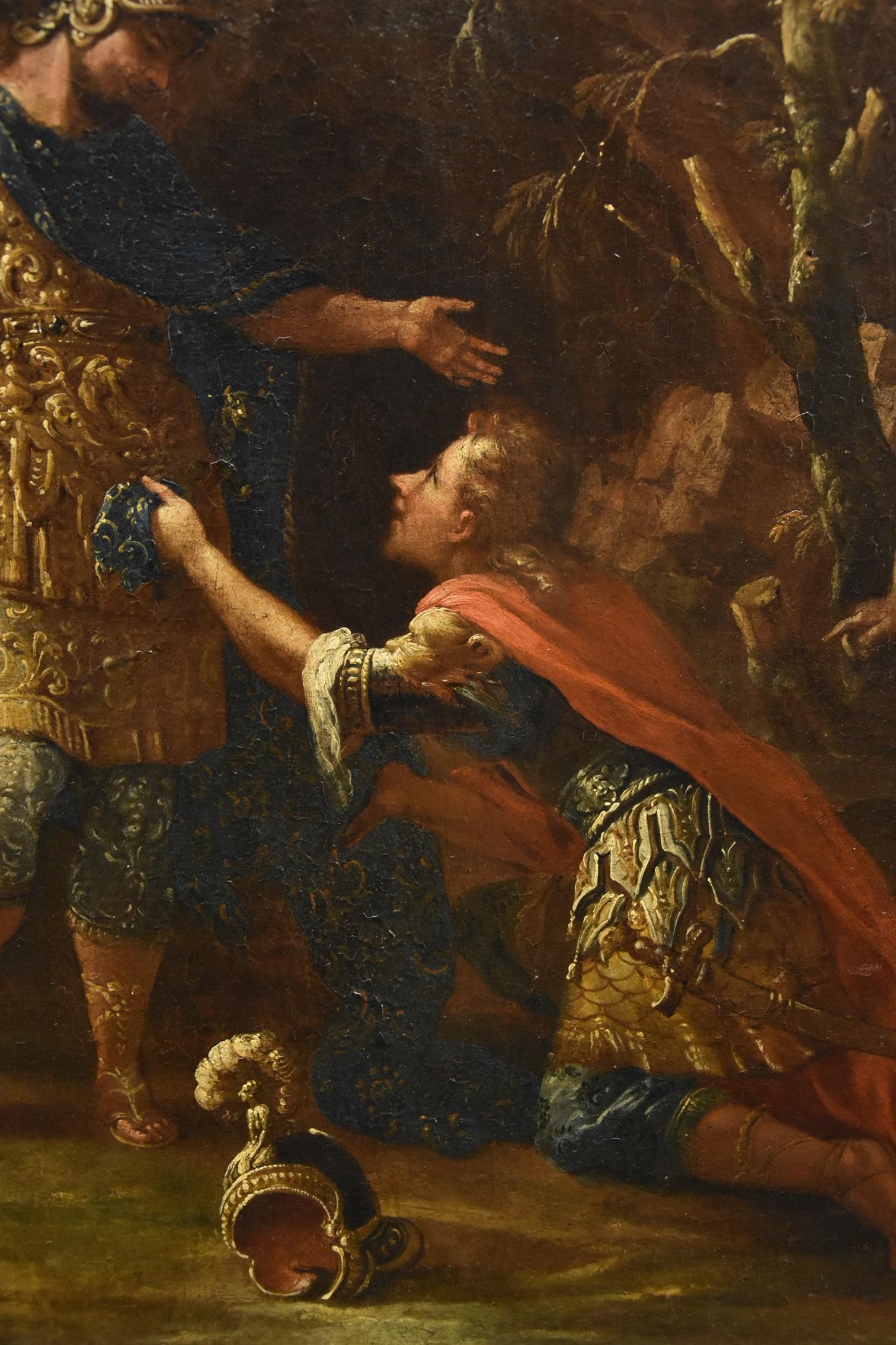 Alexander The Great Persians Fontebasso 18th Century Paint Oil on canvas For Sale 15