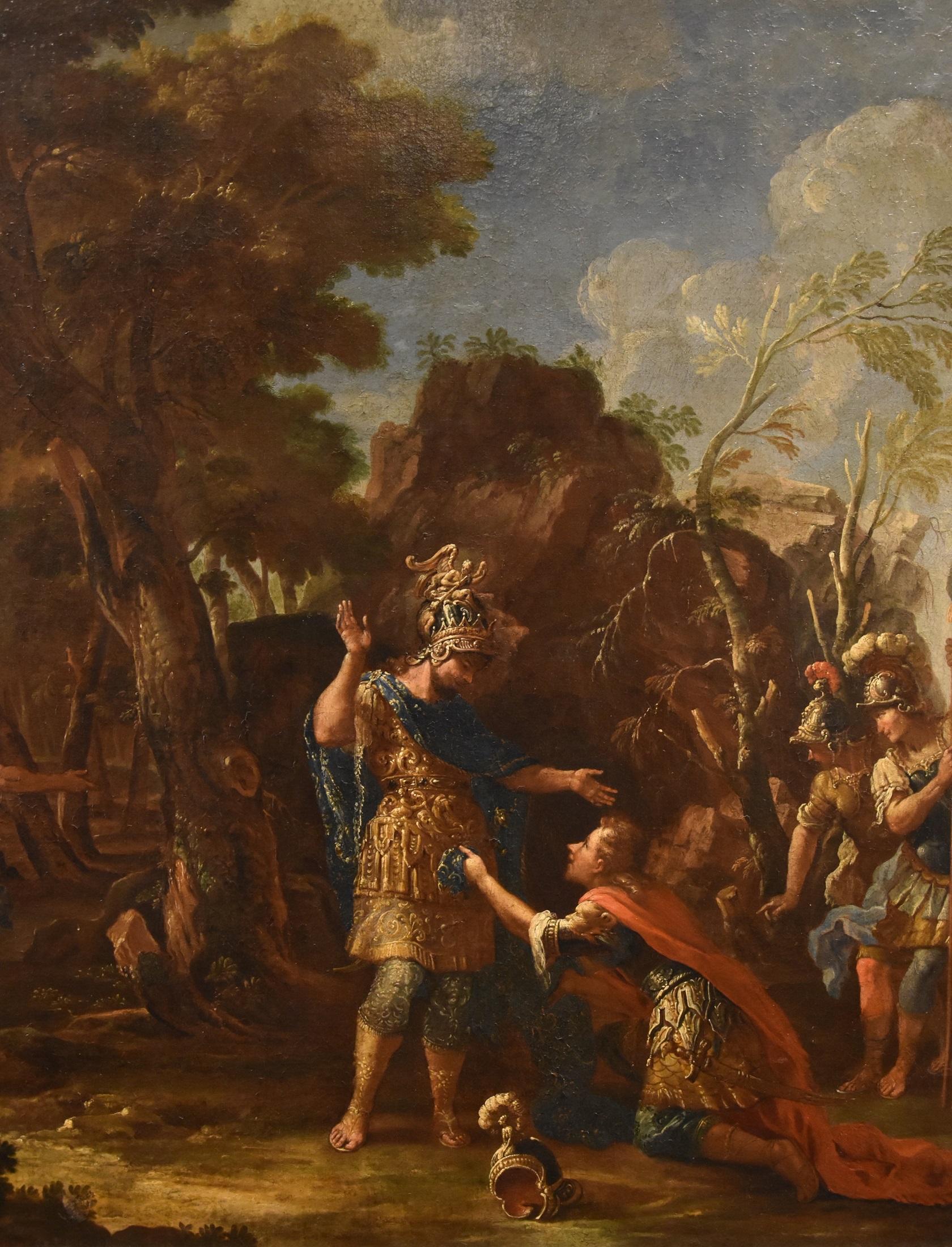 Alexander The Great Persians Fontebasso 18th Century Paint Oil on canvas For Sale 2