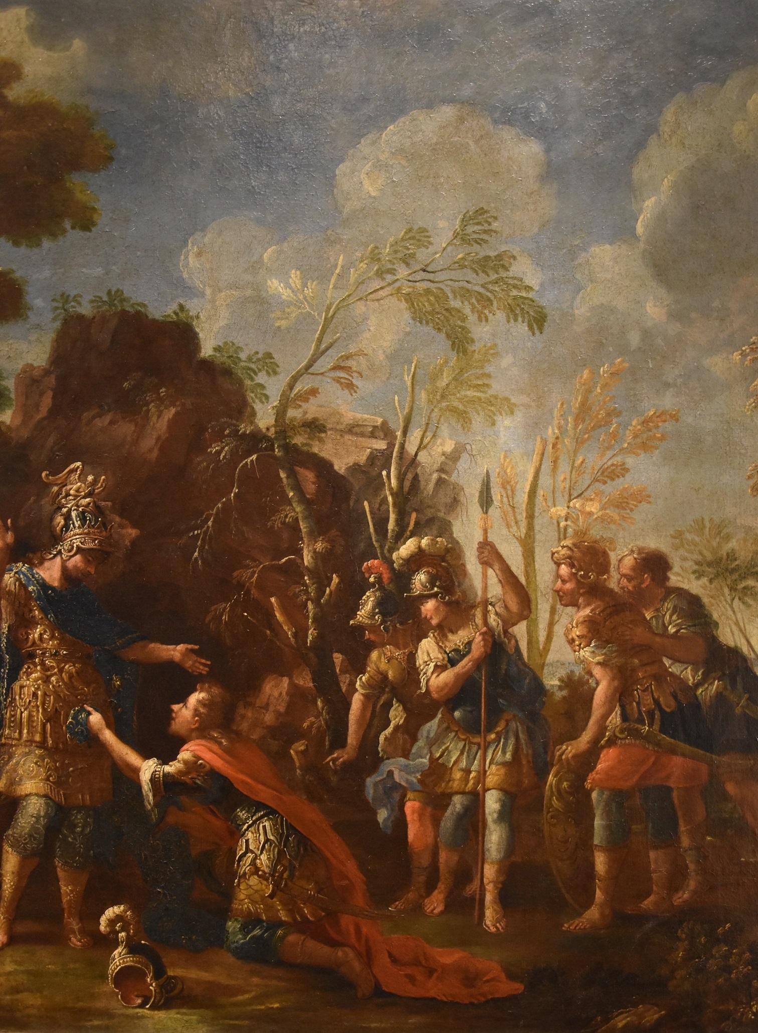 Alexander The Great Persians Fontebasso 18th Century Paint Oil on canvas For Sale 3