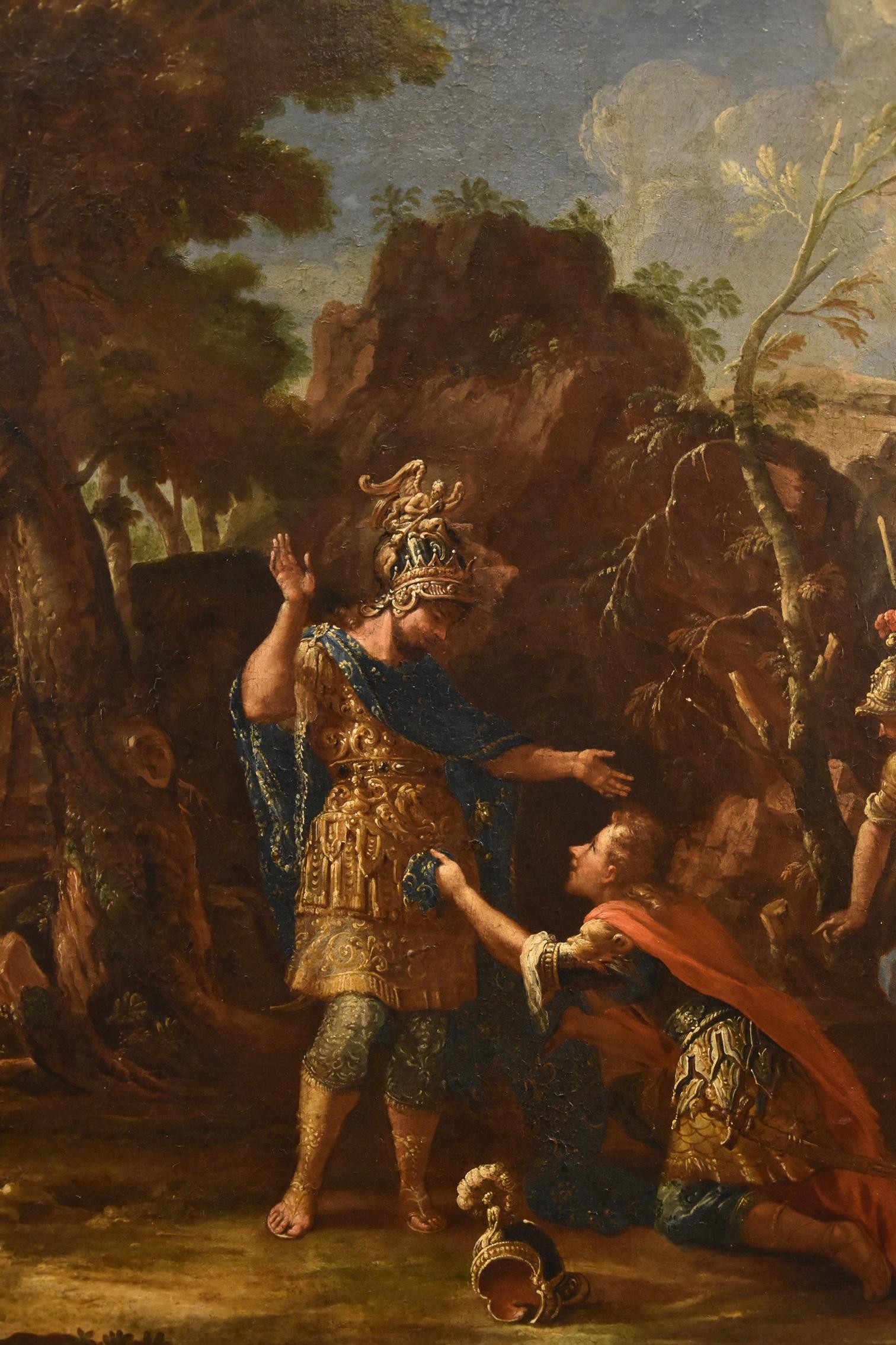 Alexander The Great Persians Fontebasso 18th Century Paint Oil on canvas For Sale 4