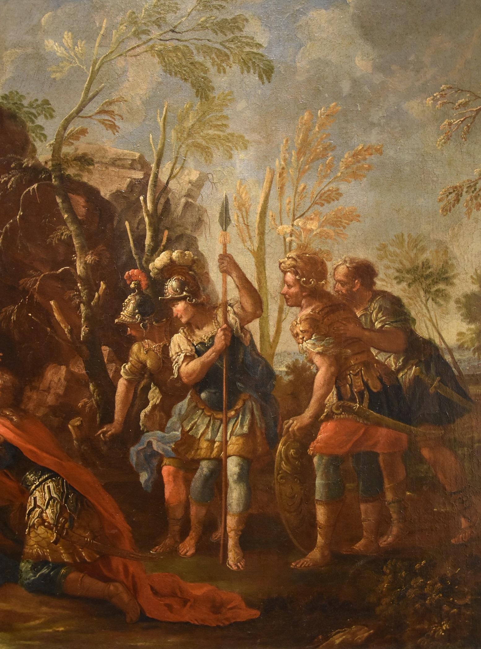Alexander The Great Persians Fontebasso 18th Century Paint Oil on canvas For Sale 5
