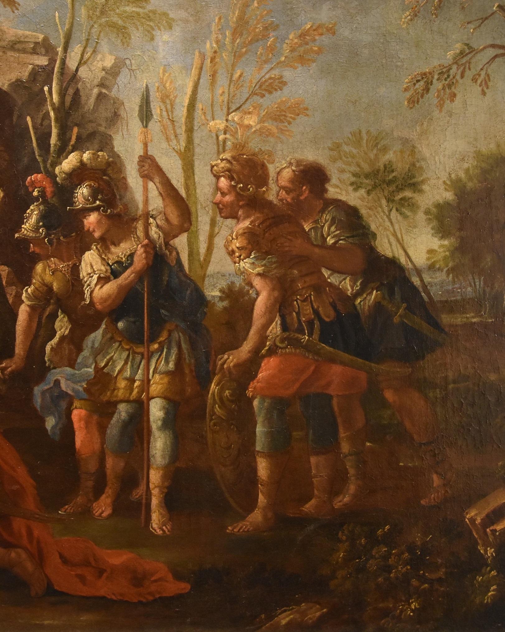 Alexander The Great Persians Fontebasso 18th Century Paint Oil on canvas For Sale 6