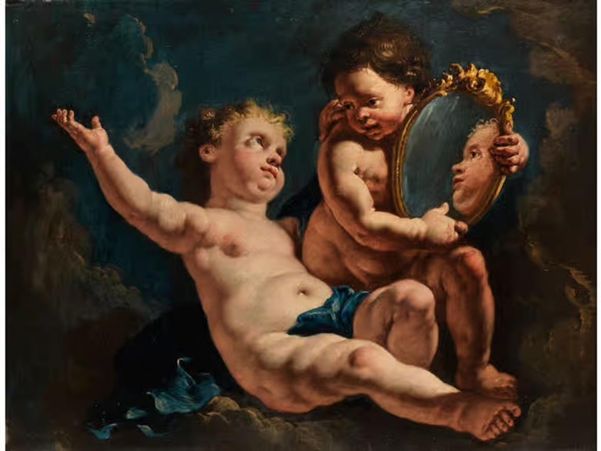 Francesco Salvatore Fontebasso (Venise, Italie, 1707 - 1769)
Titre : Allégorie de la vanité
Médium : Huile sur toile
Dimensions : sans cadre 74,5 x 98 cm - avec cadre 95 x 119 cm
Avec un cadre 