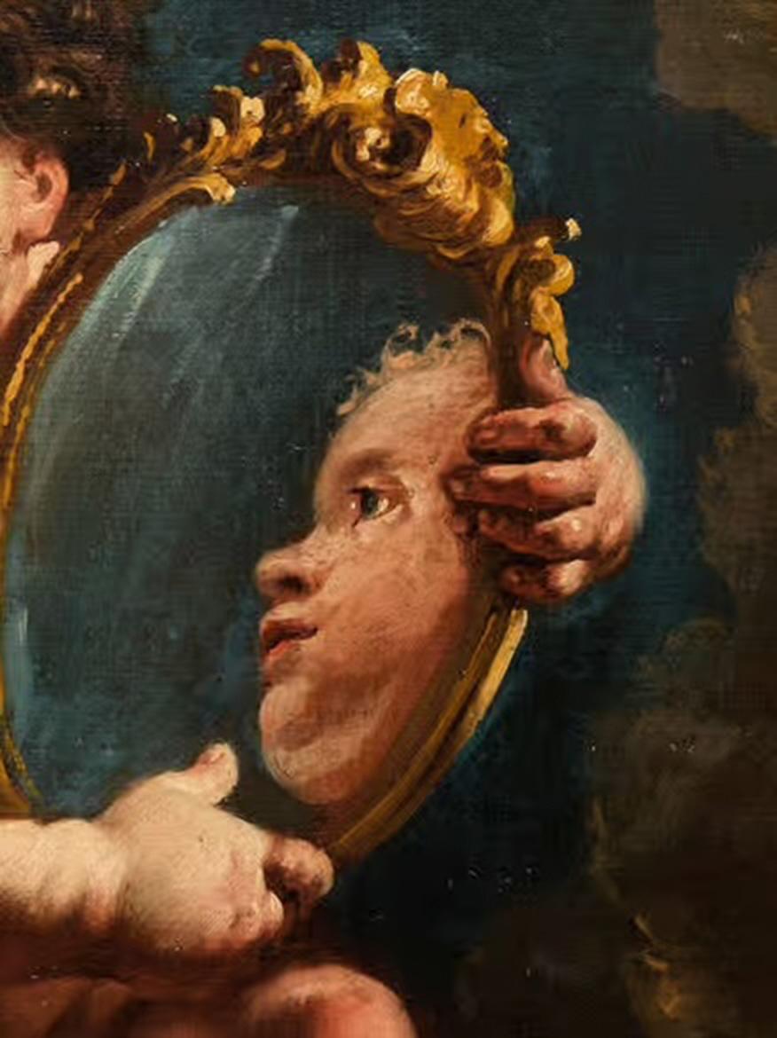 Huile sur toile du 18ème siècle par Francesco Fontebasso, Allégorie de la toilette en vente 3