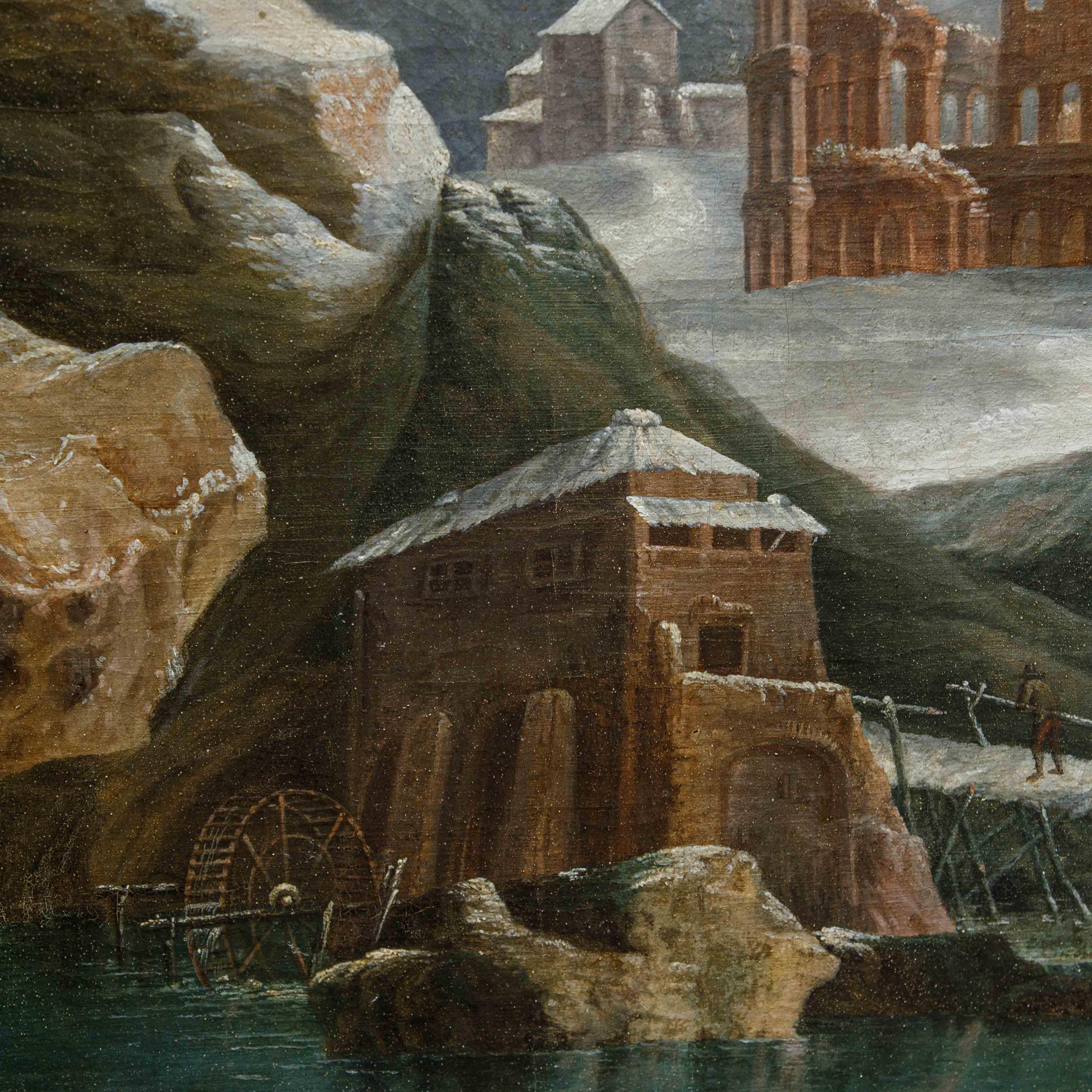 Fantastique vue hivernale peinte par Francesco Foschi 6
