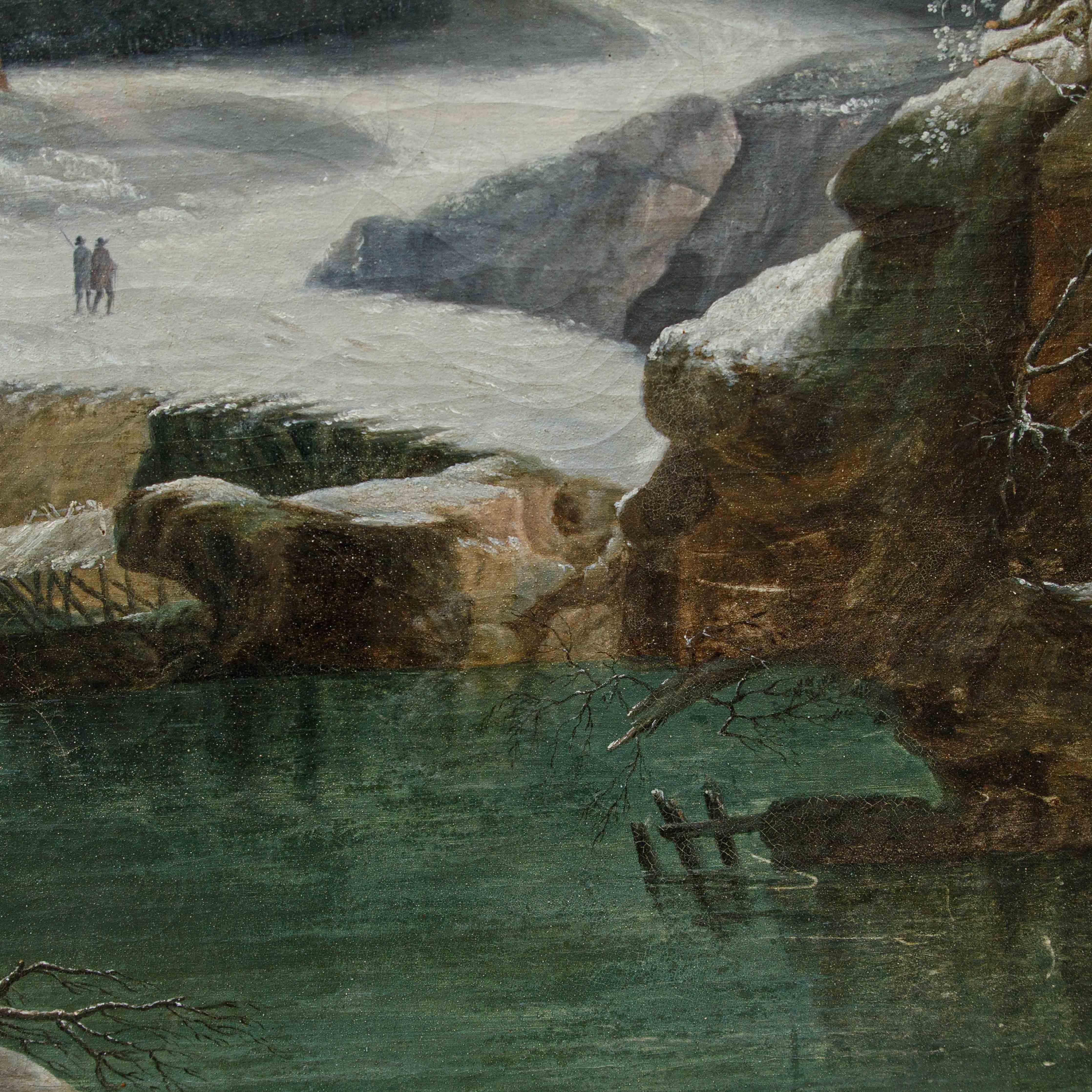 Fantastique vue hivernale peinte par Francesco Foschi 7