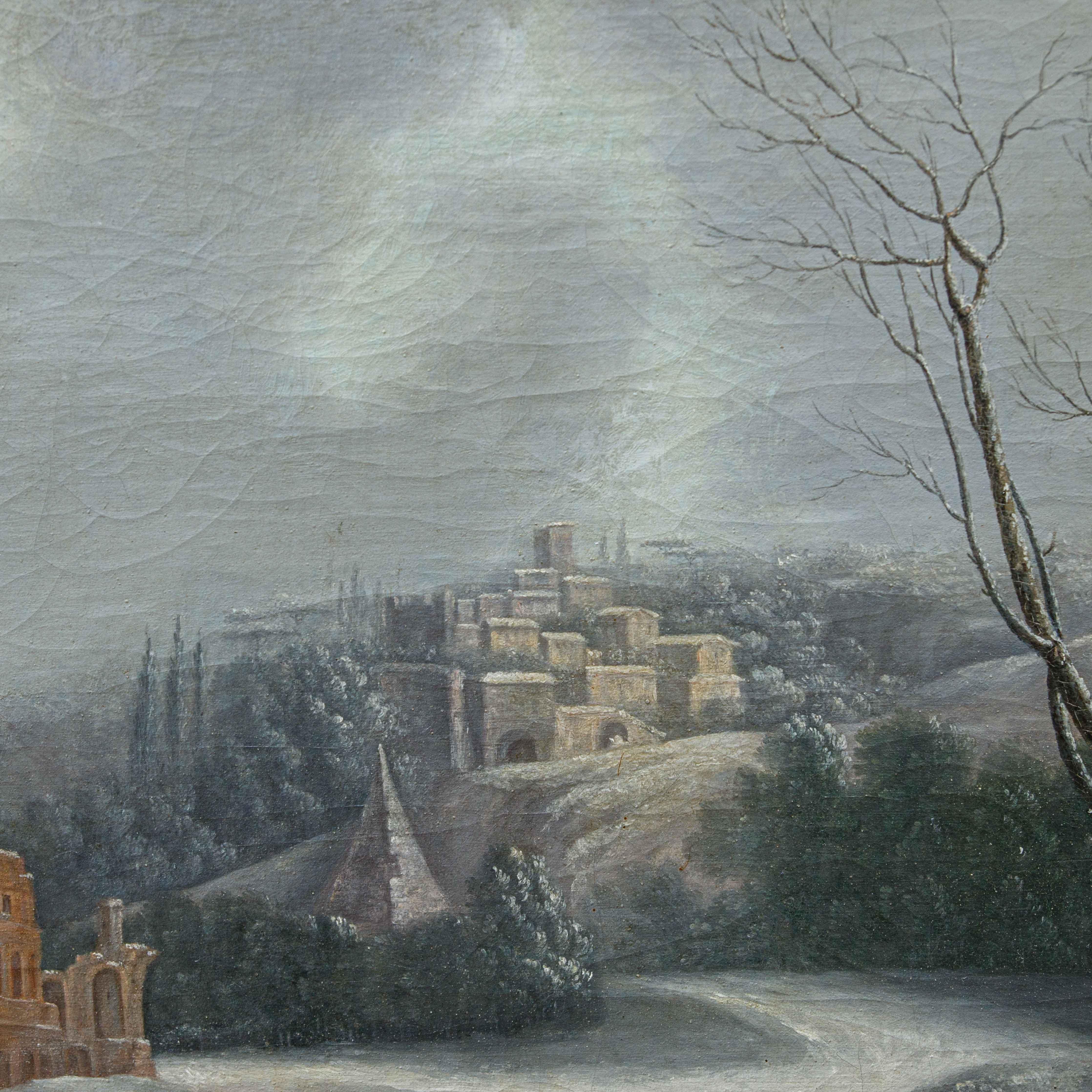 Fantastique vue hivernale peinte par Francesco Foschi 3