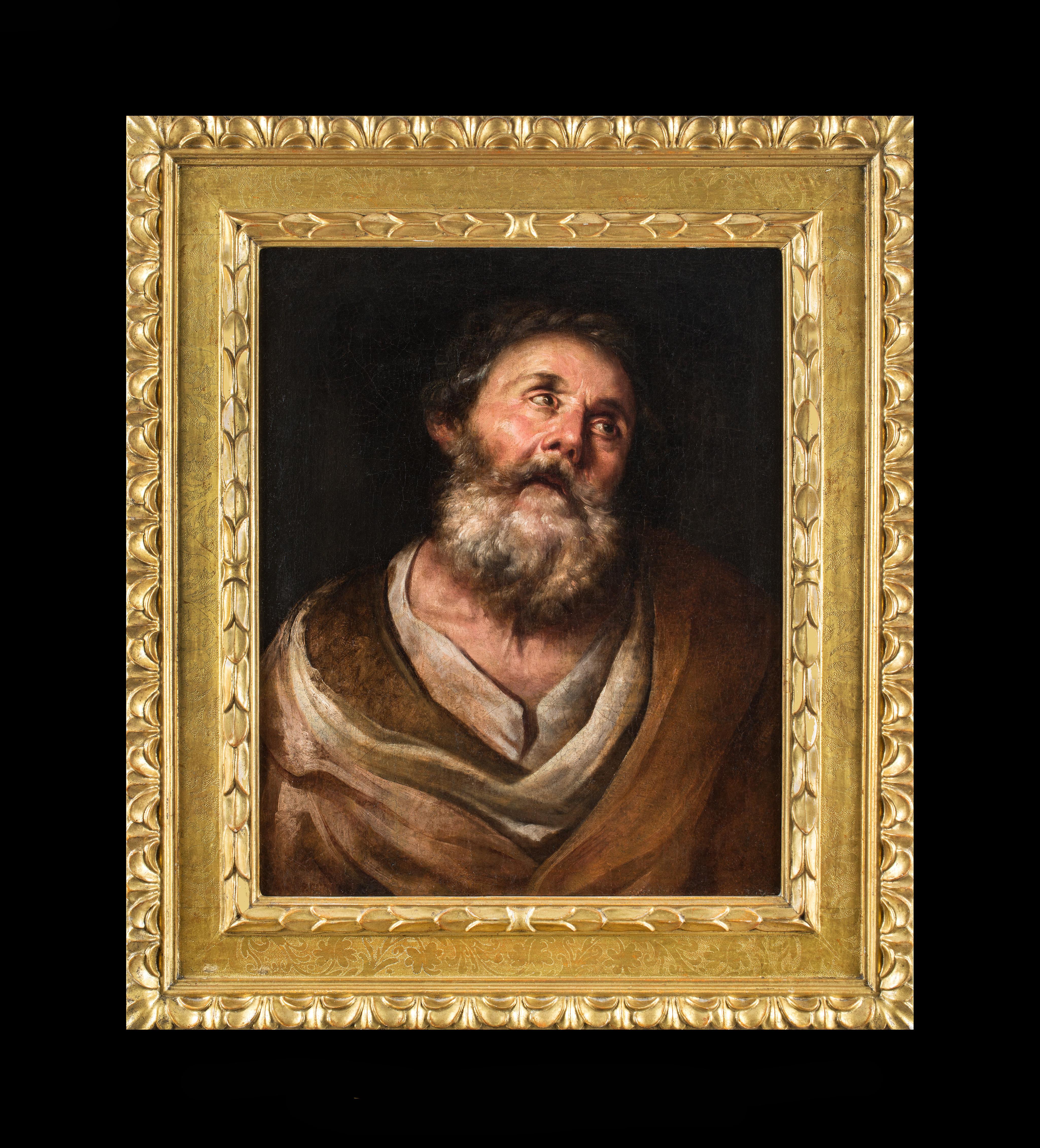 Francesco Fracanzano  Portrait Painting – Testa di Vecchio