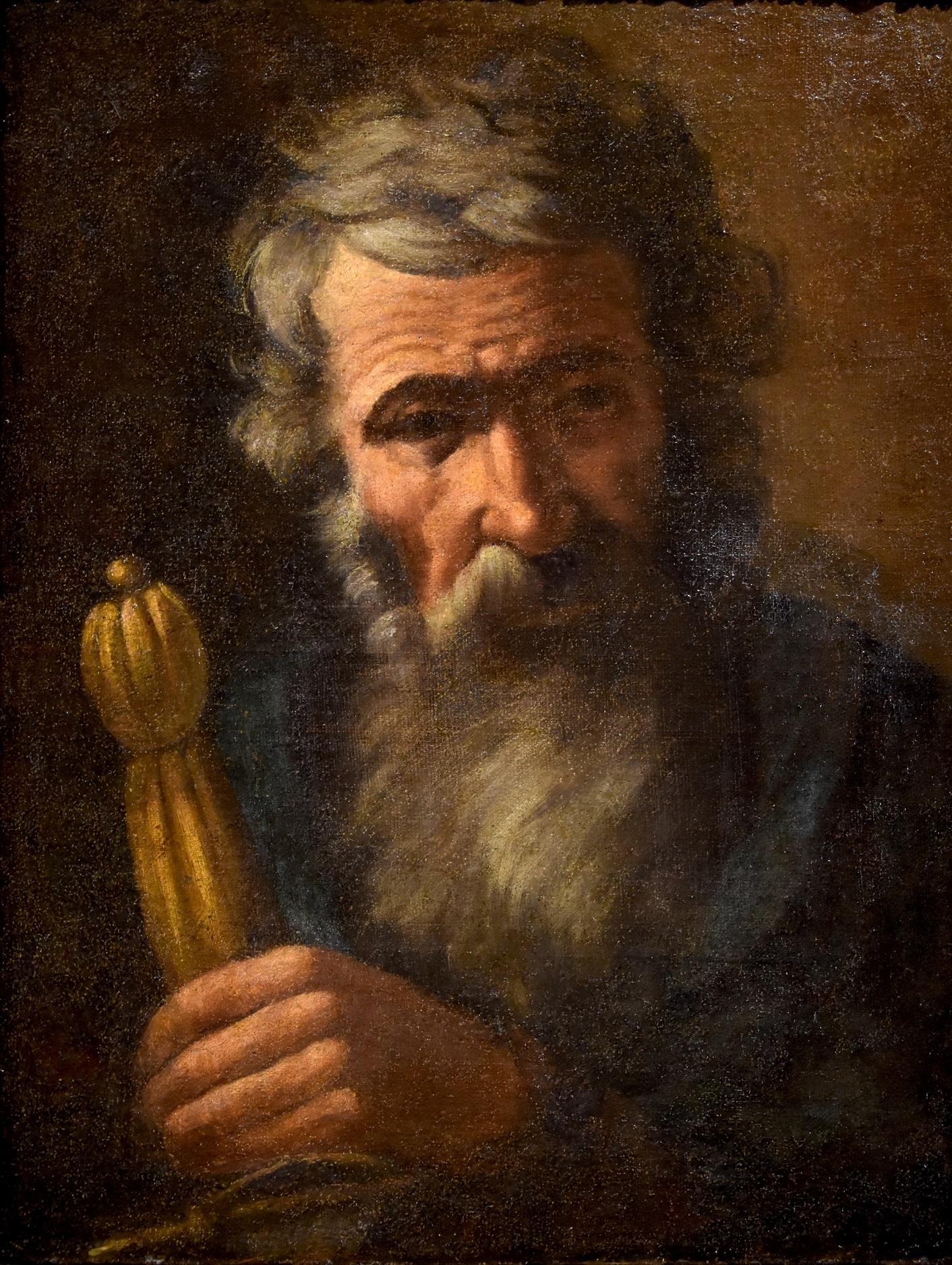 Saint Paul Apostle Fracanzano Paint Oil on canvas Old master 17th Century Italy  - Old Masters Painting by Francesco Fracanzano (Monopoli, 1612 - Naples, 1656)