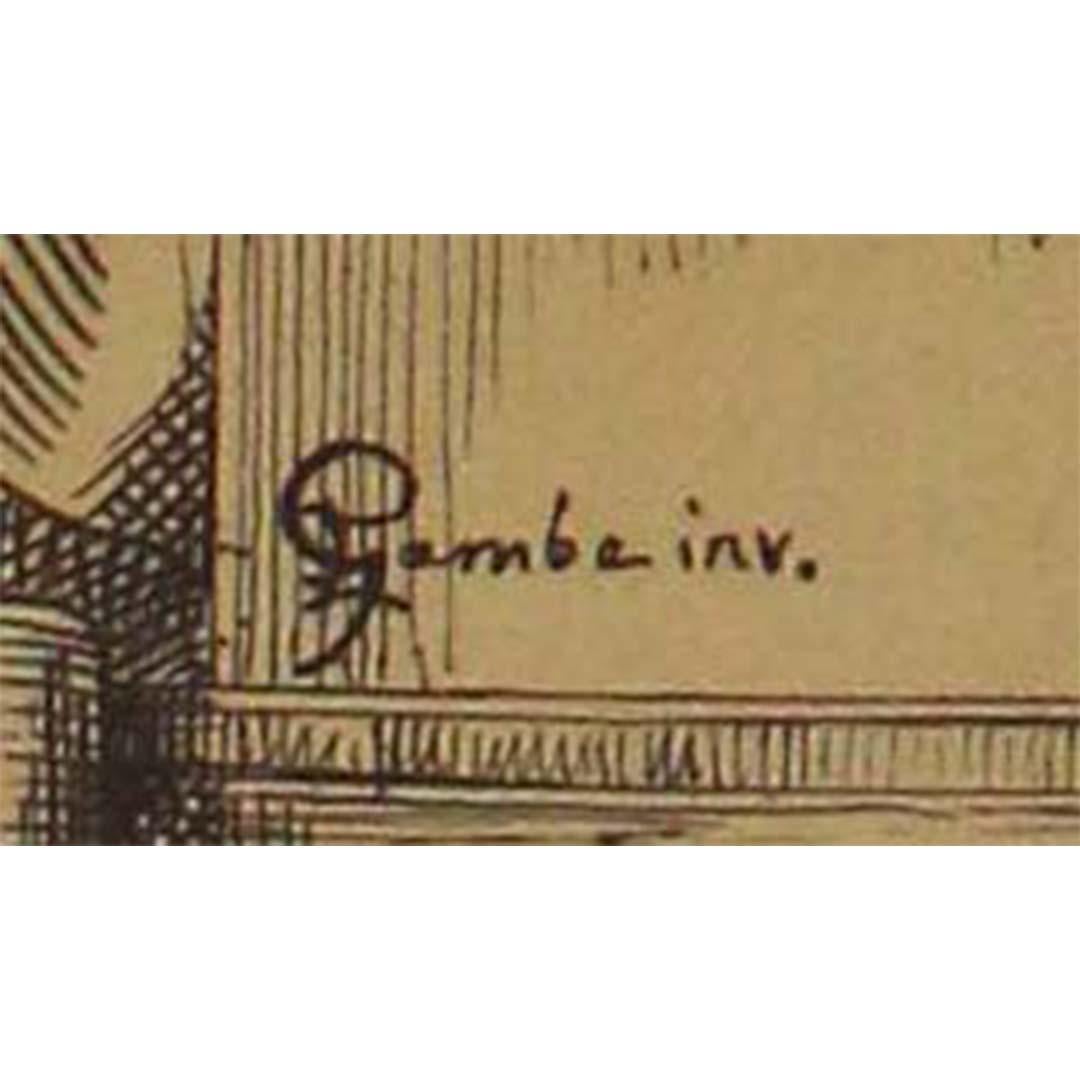 1884 Manifesto originale Esposizione Generale Italiana a Torino in vendita 1