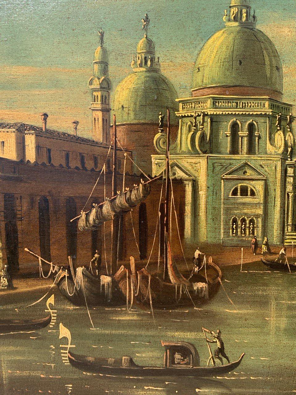 Francesco Guarana (veneciano) - Pintura paisajista de los siglos XIX-XX - Venecia en venta 11