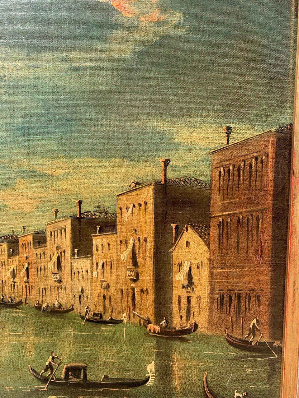 Francesco Guarana (veneciano) - Pintura paisajista de los siglos XIX-XX - Venecia en venta 14
