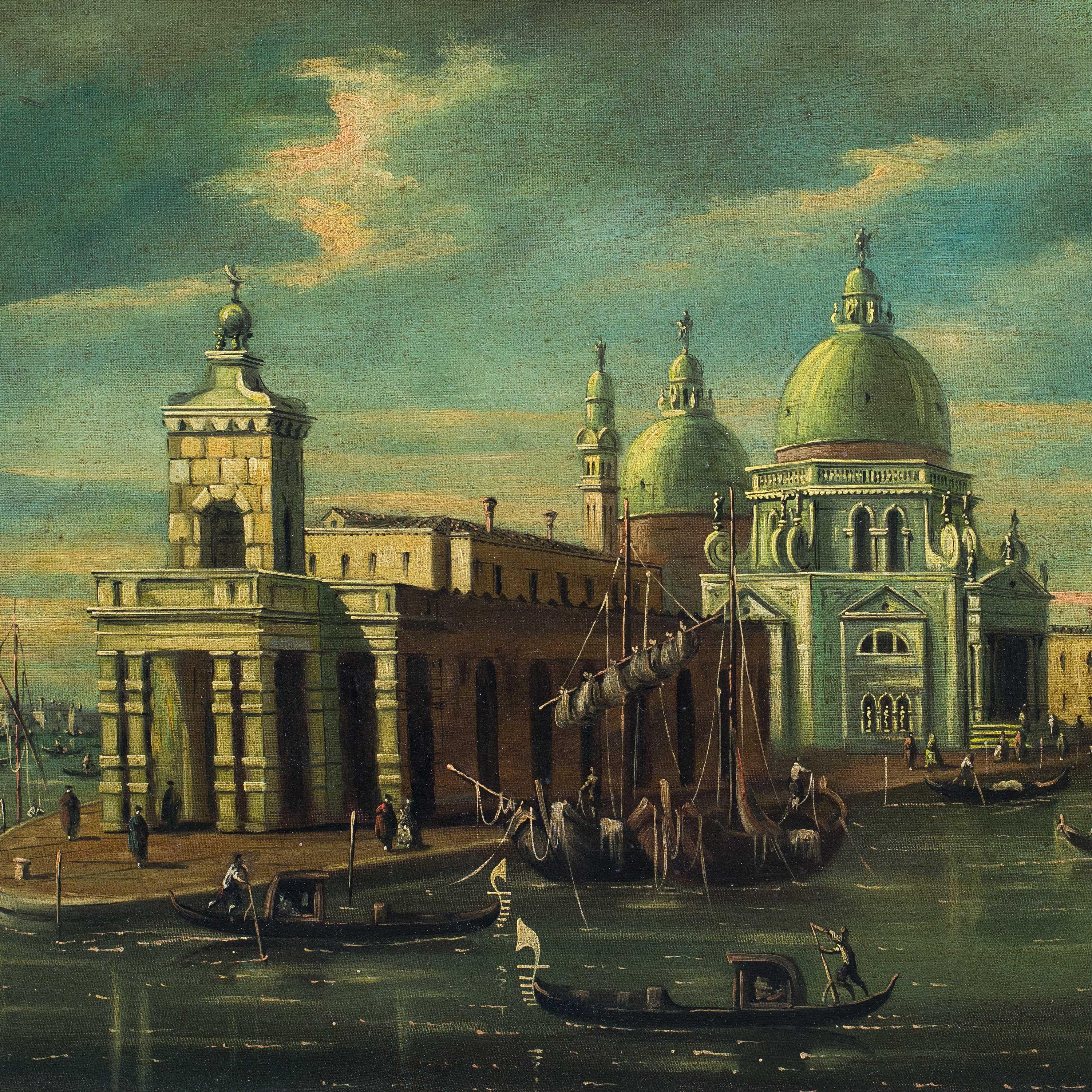 Francesco Guarana (veneciano) - Pintura paisajista de los siglos XIX-XX - Venecia en venta 2