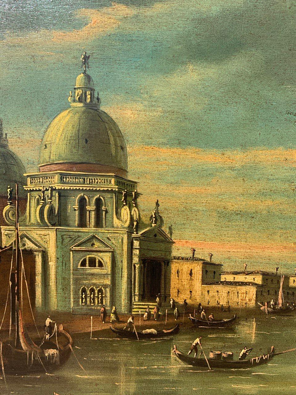 Francesco Guarana (veneciano) - Pintura paisajista de los siglos XIX-XX - Venecia en venta 5