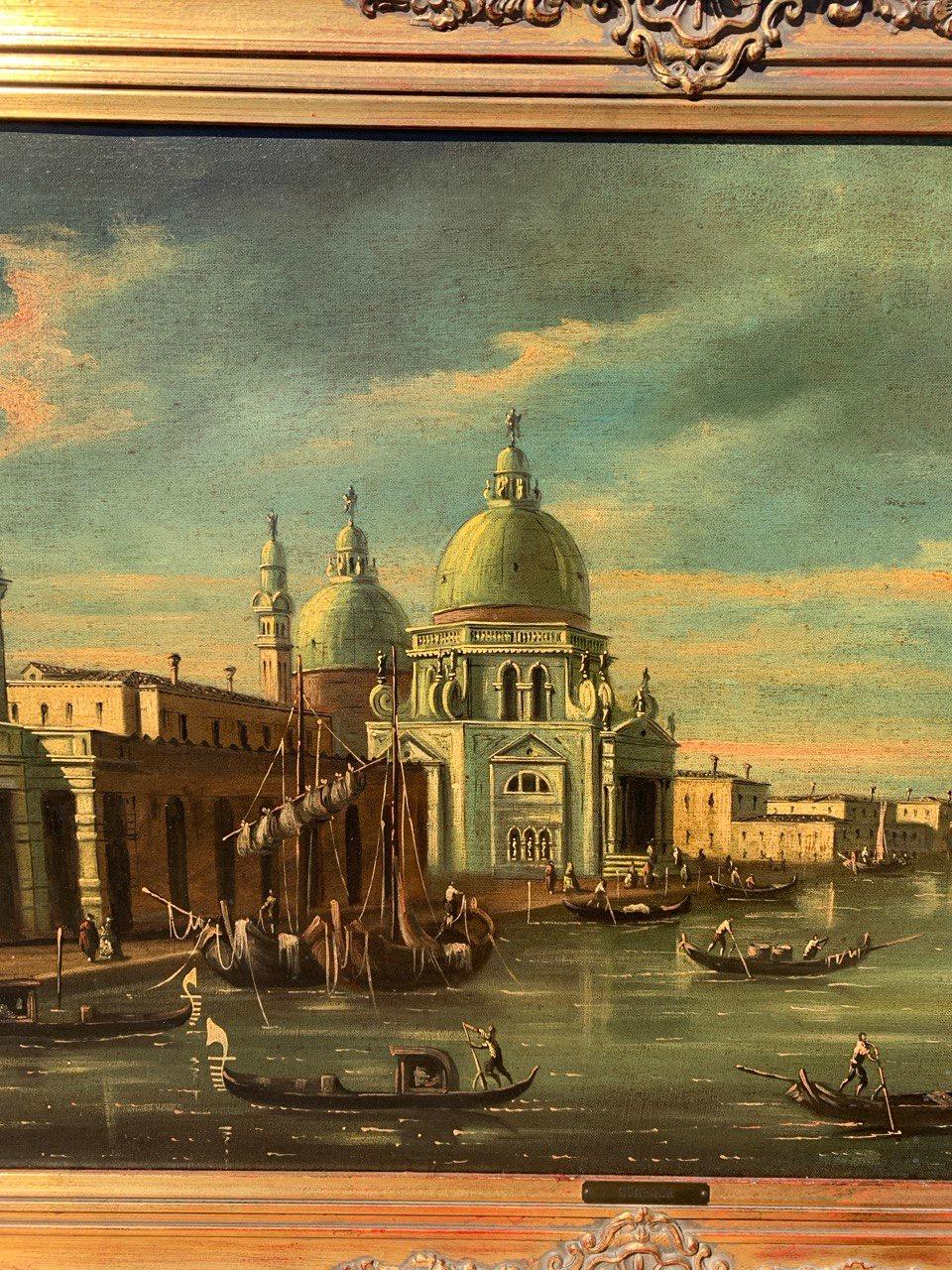 Francesco Guarana (veneciano) - Pintura paisajista de los siglos XIX-XX - Venecia en venta 6