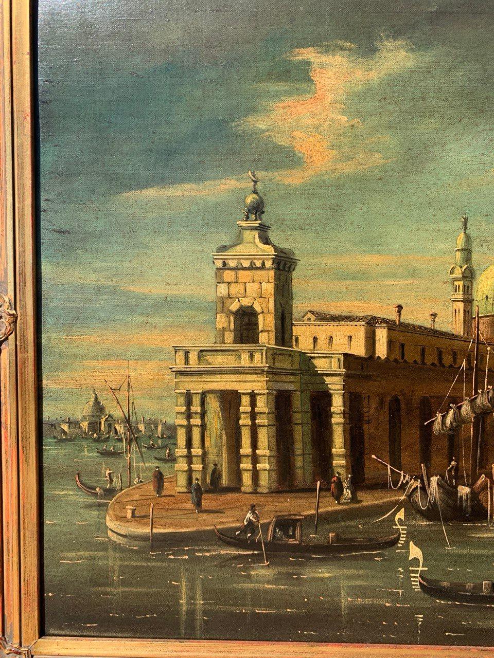 Francesco Guarana (veneciano) - Pintura paisajista de los siglos XIX-XX - Venecia en venta 8