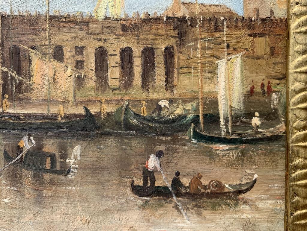 Francesco Guardi follower (Venetian school) - Late 19th century painting Venice For Sale 1