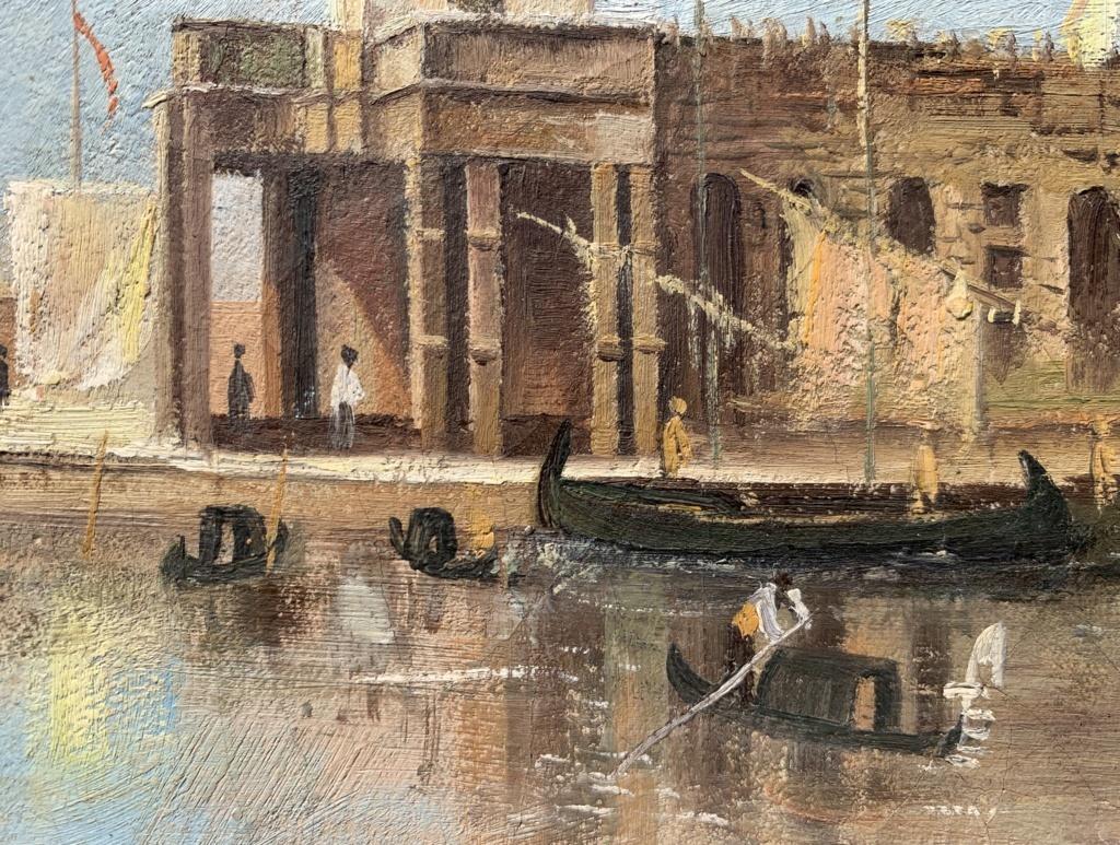 Francesco Guardi follower (Venetian school) - Late 19th century painting Venice For Sale 4