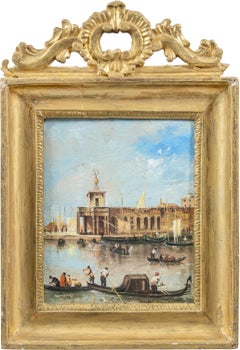 Francesco Guardi follower (Venetian school) - Late 19th century painting Venice