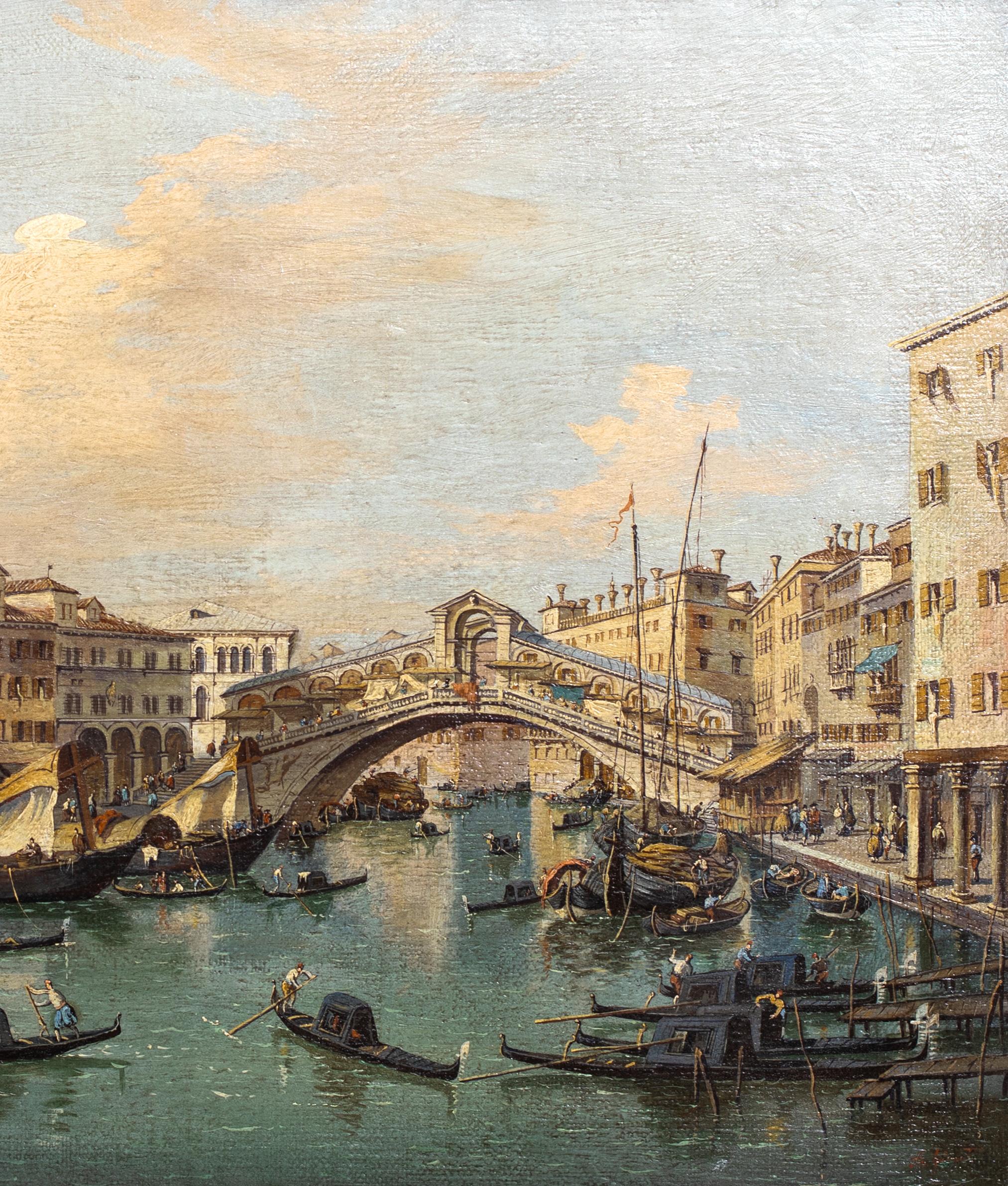 The Rialto Bridge, Venedig, 18./19. Jahrhundert  School of Francesco Guardi (1712-1) im Angebot 5