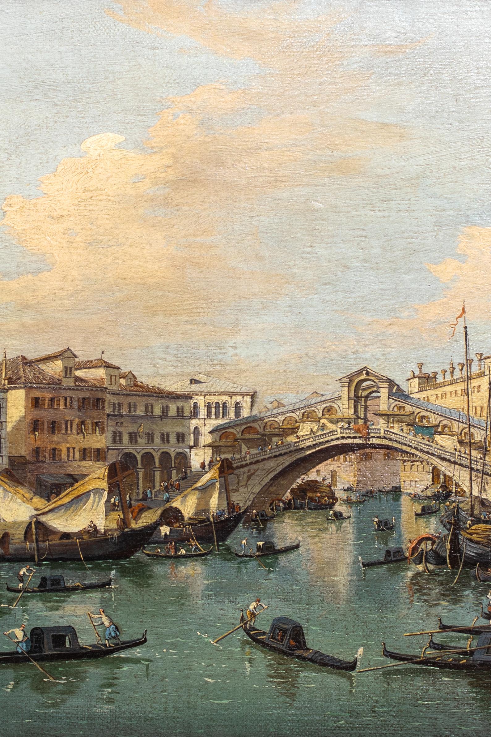 The Rialto Bridge, Venedig, 18./19. Jahrhundert  School of Francesco Guardi (1712-1) im Angebot 6