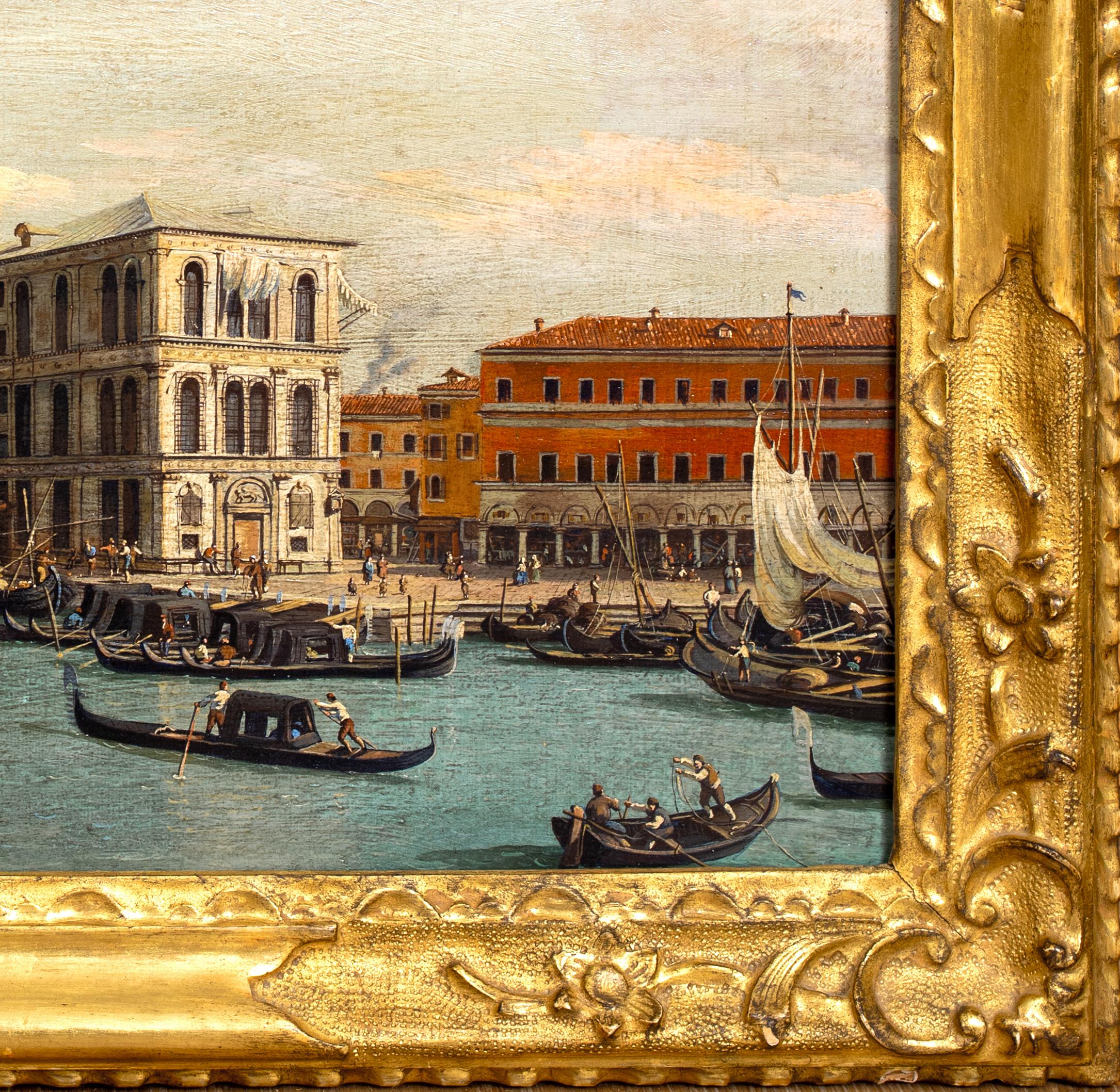 Le pont du Rialto, Venise, 18e/19e siècle  École de Francesco Guardi 3