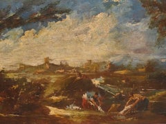 Woman Washing Clothes In The River, 17th Century