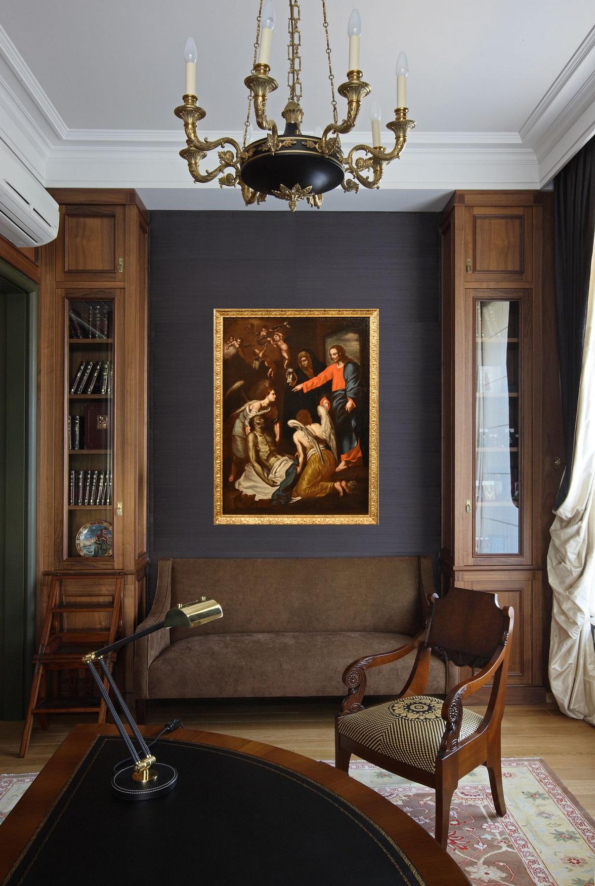 Muerte San José Guarino Pintura Óleo sobre lienzo Viejo maestro Siglo XVII-XVIII Italia - Painting Antiguos maestros de ​​Francesco Guarino (Naples 1611 - Gravina in Puglia 1651)