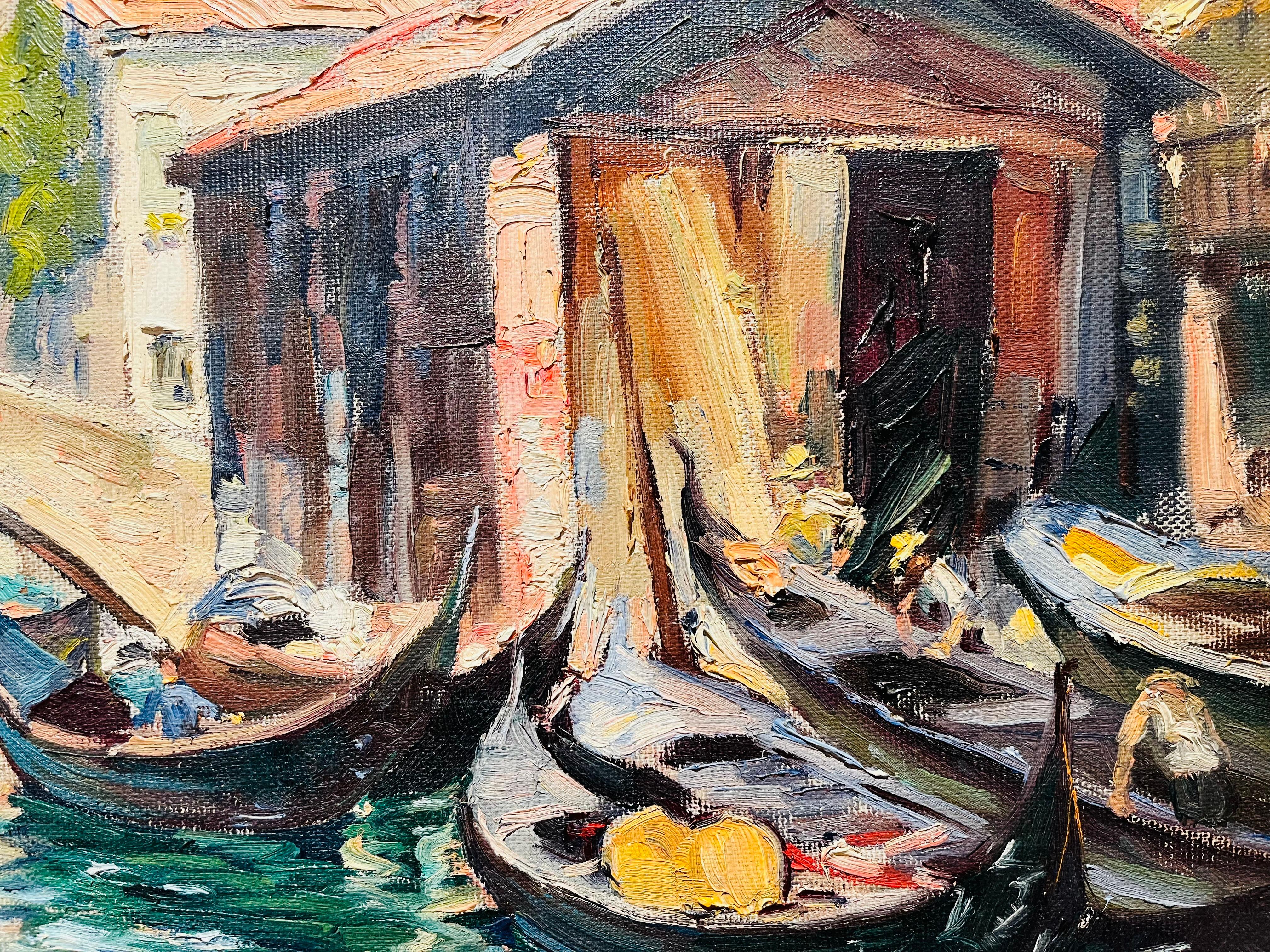 Francesco Iacurto, Canadien, 1908-2001
Venise
Huile sur toile
20 x 25 pouces
Signé en bas à droite

Encadré