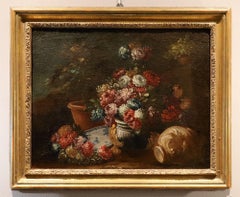 Still Life Lavagna Paint 17/18th Century Oil on canvas Old master Roman school