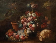 Still Life Lavagna Paint 17/18th Century Oil on canvas Old master Roman school