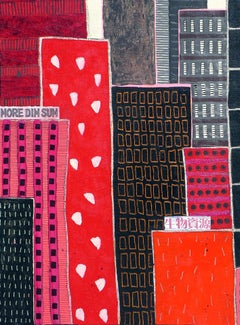 More Dim Sum  - city scape painting, figurative painting