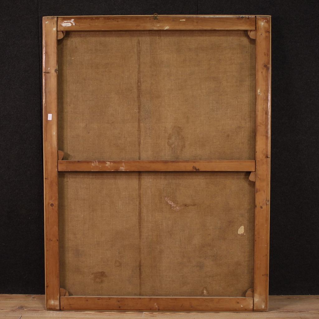 18. Jahrhundert Öl auf Leinwand Italienisch antike pastorale Szene Gemälde, 1750 im Angebot 3