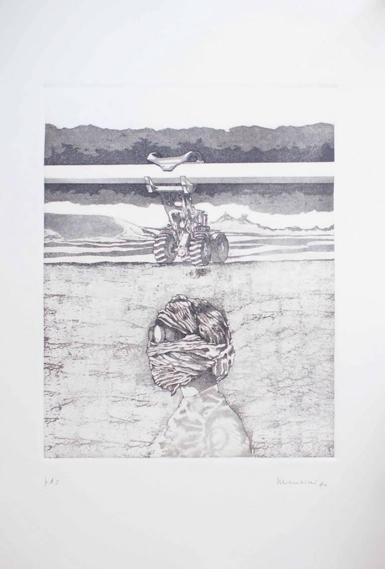 Francesco Manzini Figurative Print - Building Site